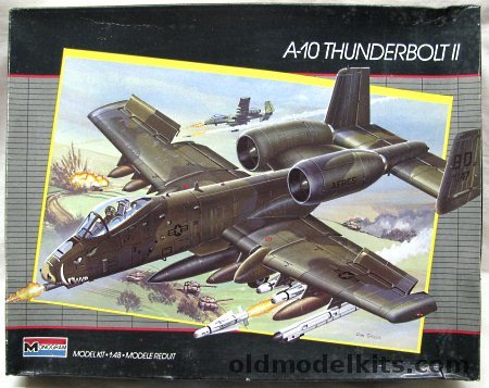 Monogram 1/48 Fairchild A-10A Thunderbolt II Warthog, 5505 plastic model kit